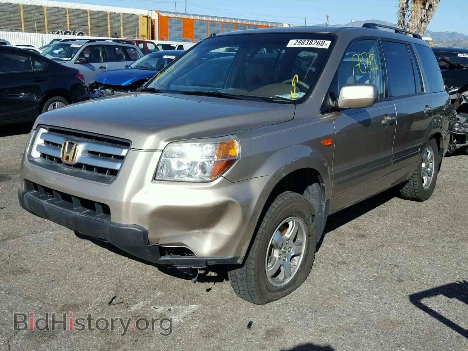 2007 HONDA PILOT - VIN: 2HKYF18527H502383 - Фото 2