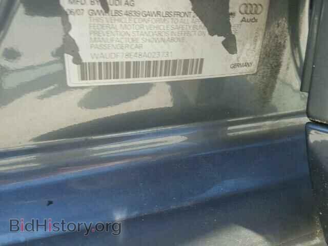 2008 AUDI A4 - VIN: WAUDF78E48A023731 - Фото 10