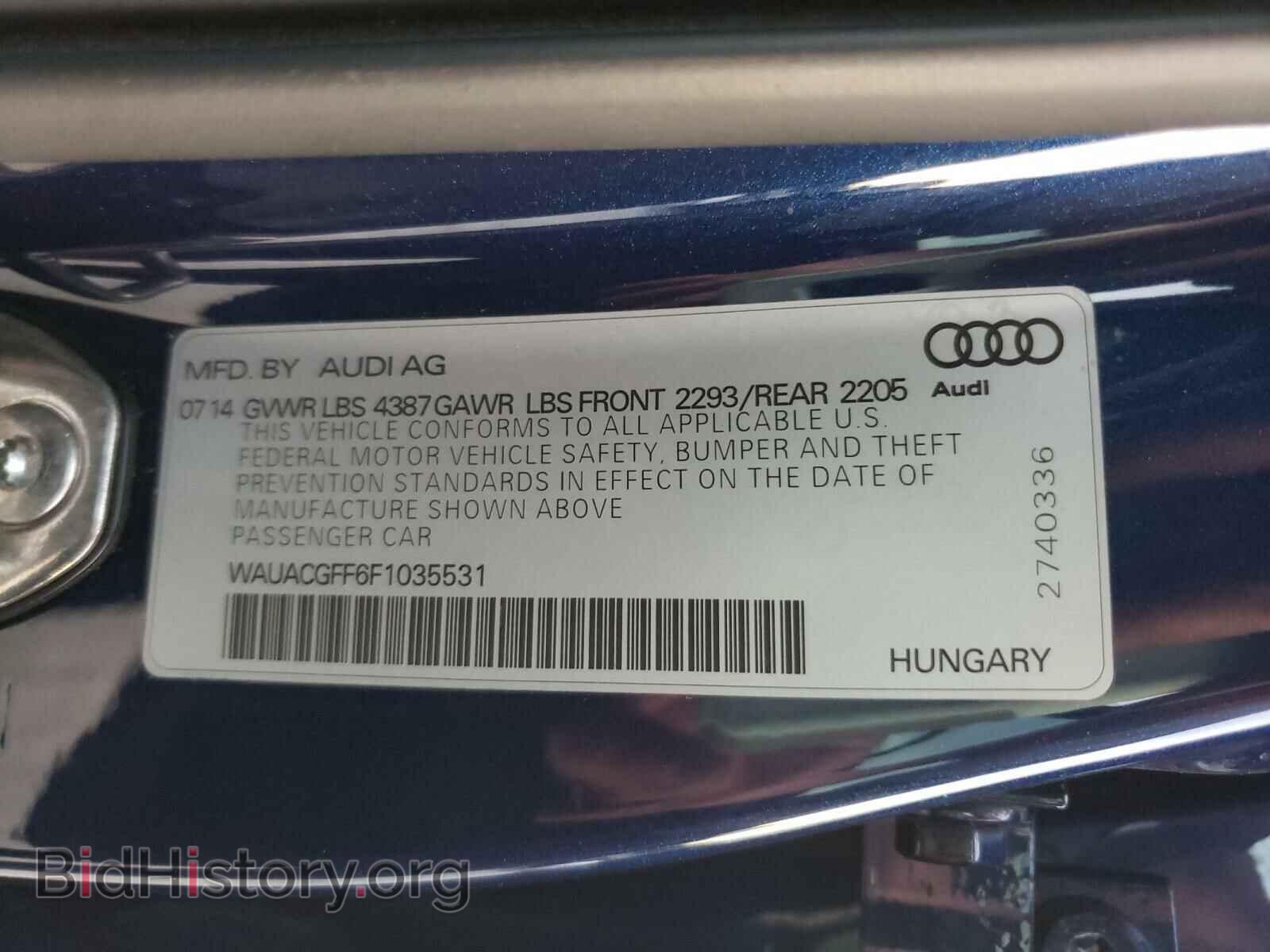 2015 AUDI A3 - VIN: WAUACGFF6F1035531 - Photo 10