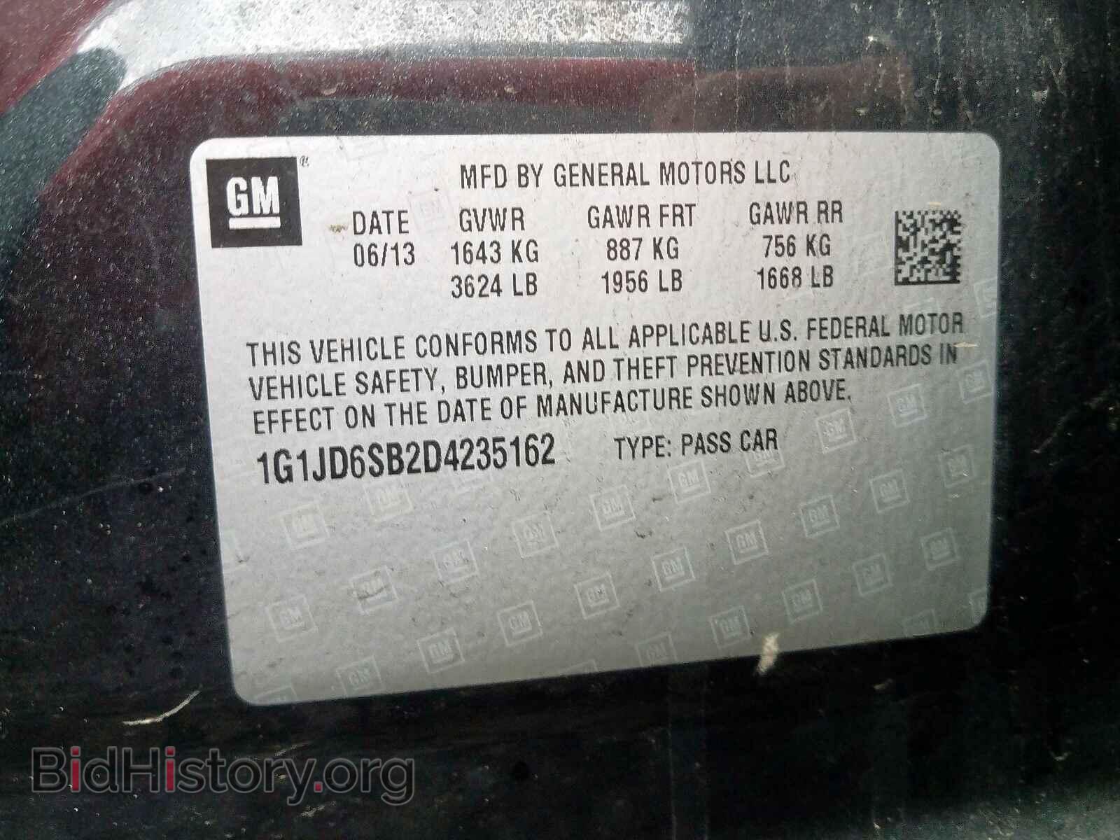 2013 CHEVROLET SONIC - VIN: 1G1JD6SB2D4235162 - Фото 10