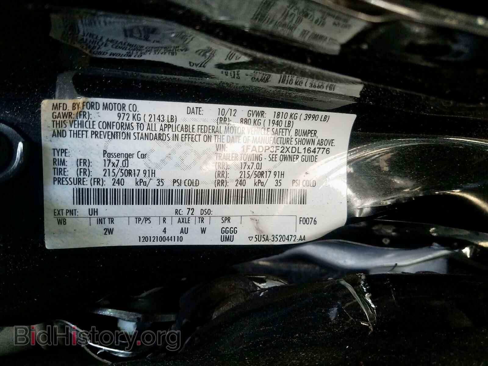 2013 FORD FOCUS - VIN: 1FADP3F2XDL164776 - Photo 10