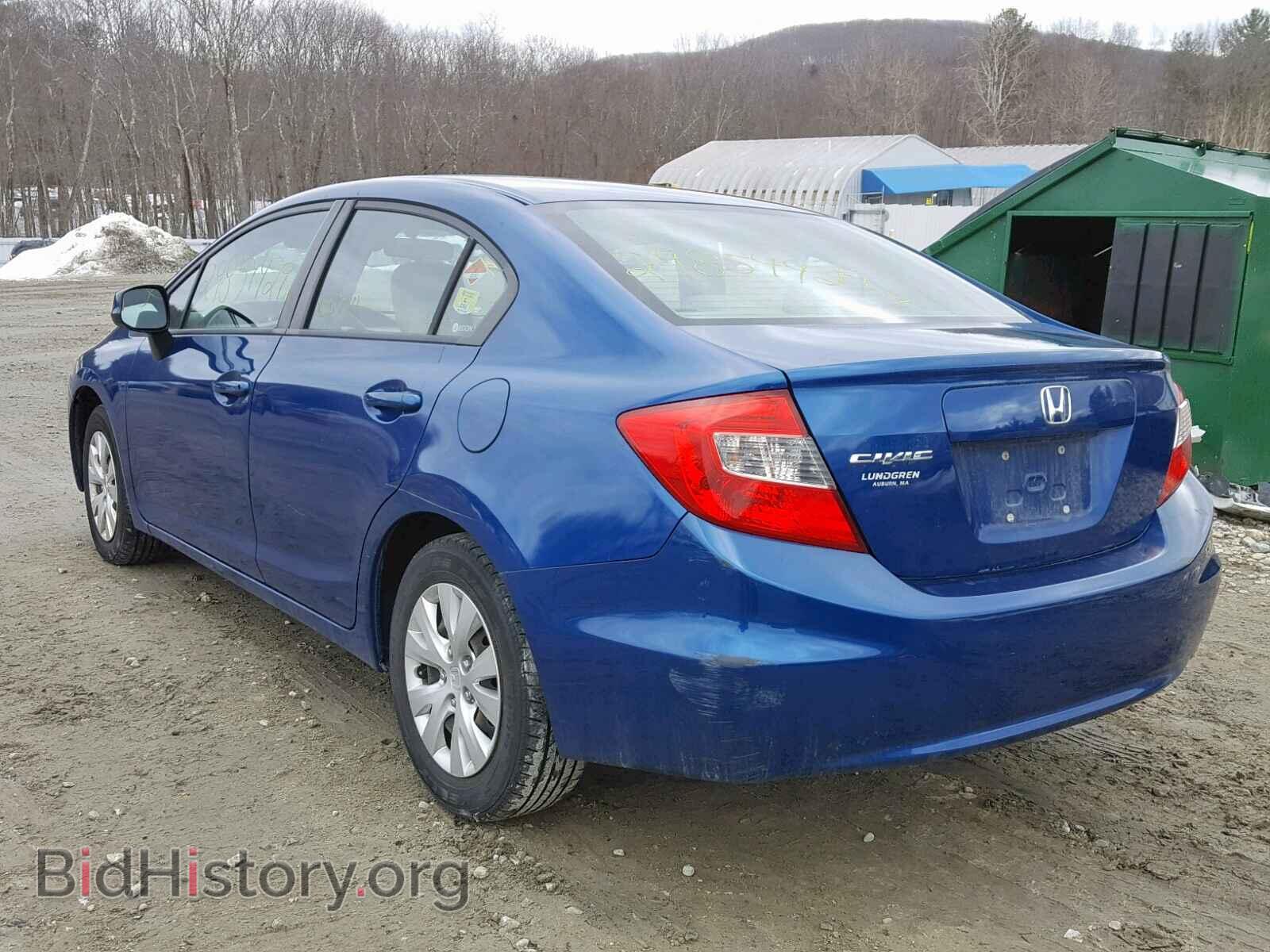 2012 HONDA CIVIC LX - VIN: 2HGFB2F52CH511973 - Фото 3