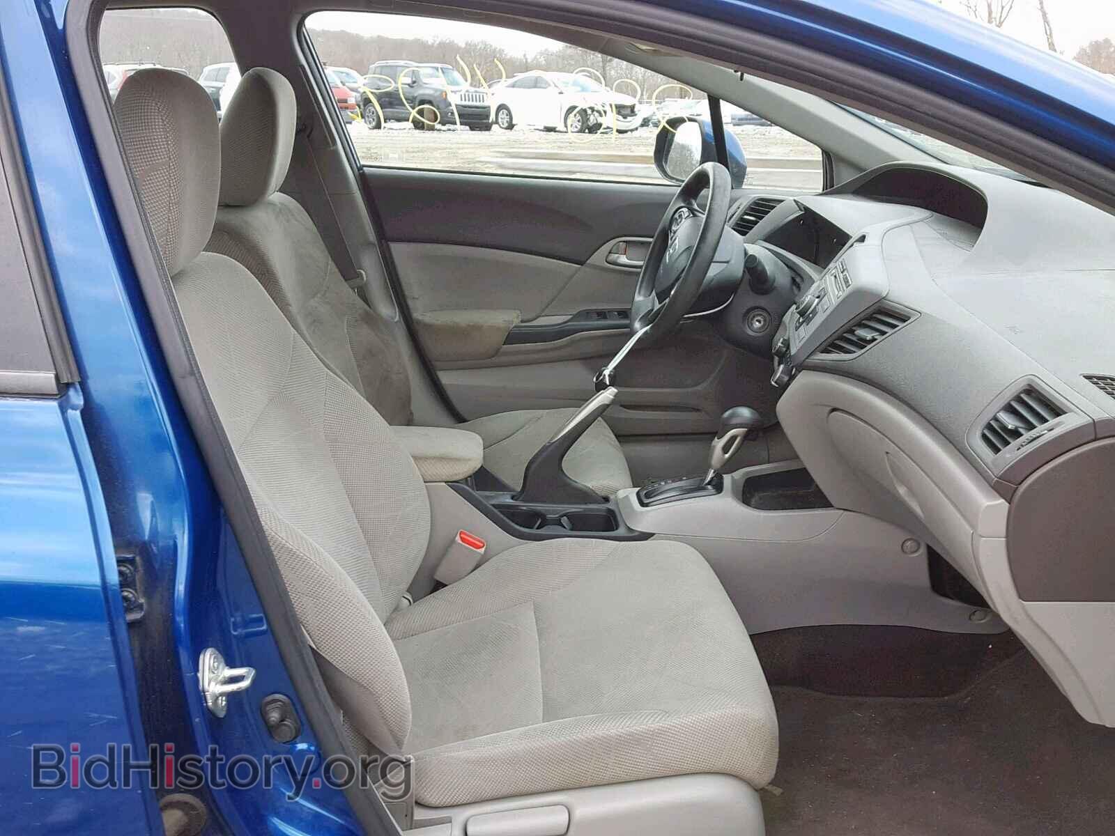 2012 HONDA CIVIC LX - VIN: 2HGFB2F52CH511973 - Фото 5