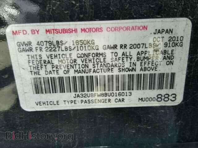 2011 MITSUBISHI LANCER - VIN: JA32U8FW8BU016013 - Фото 10