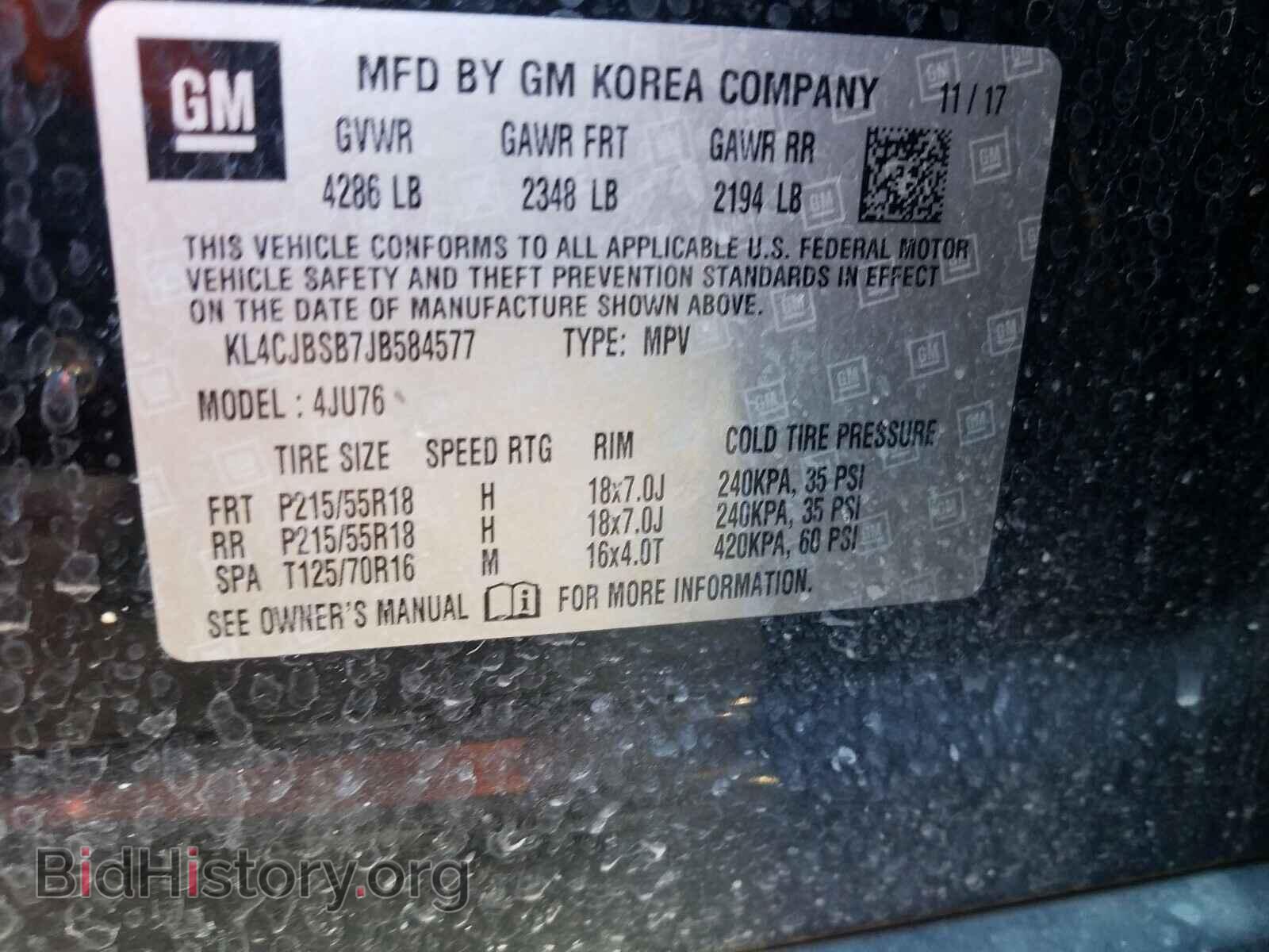 2018 BUICK ENCORE - VIN: KL4CJBSB7JB584577 - Photo 10