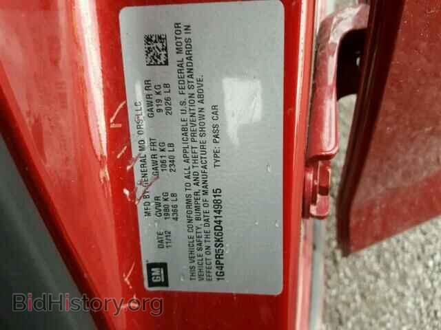 2013 BUICK VERANO - VIN: 1G4PR5SK6D4149815 - Фото 10