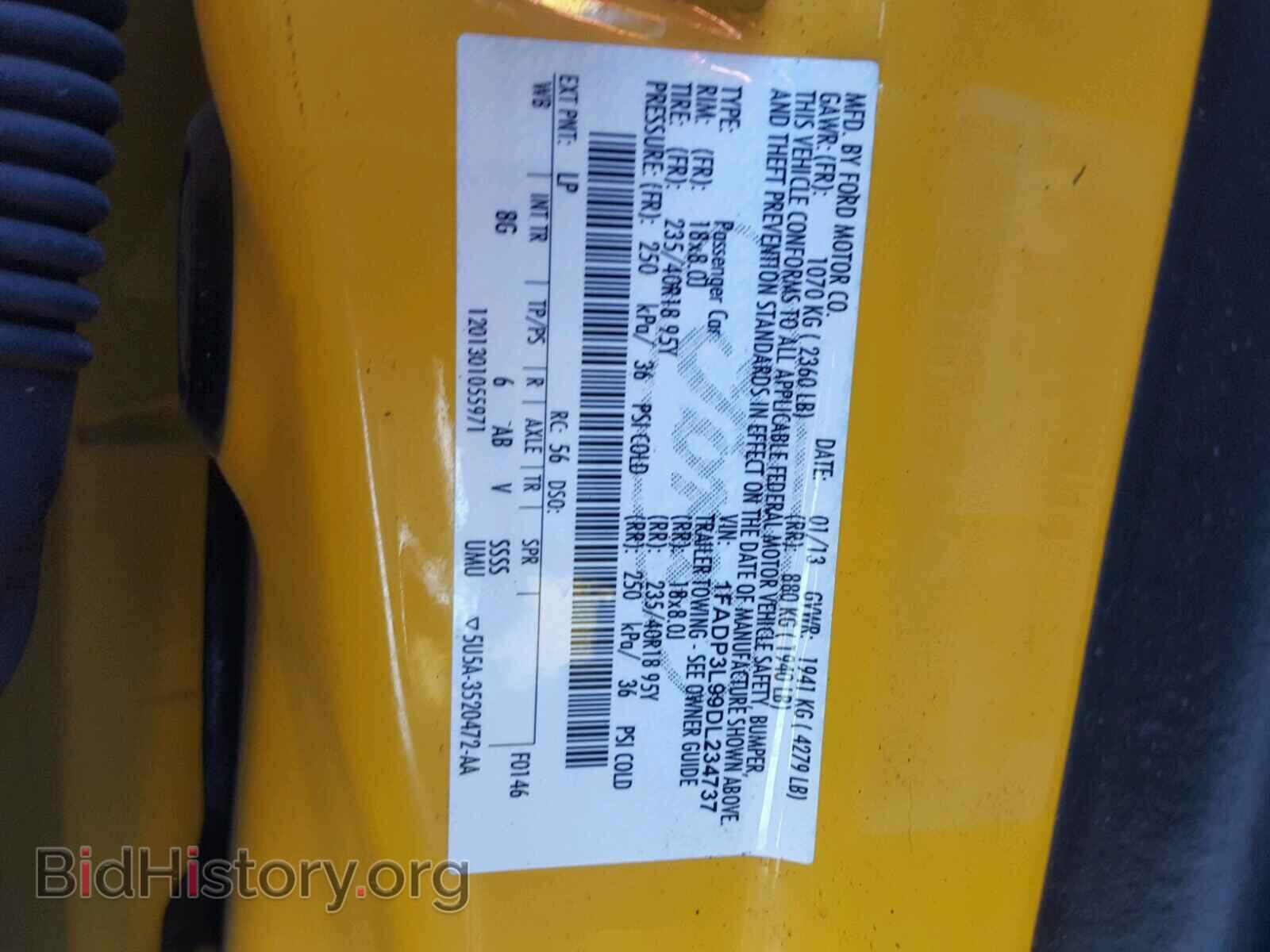 2013 FORD FOCUS - VIN: 1FADP3L99DL234737 - Фото 10