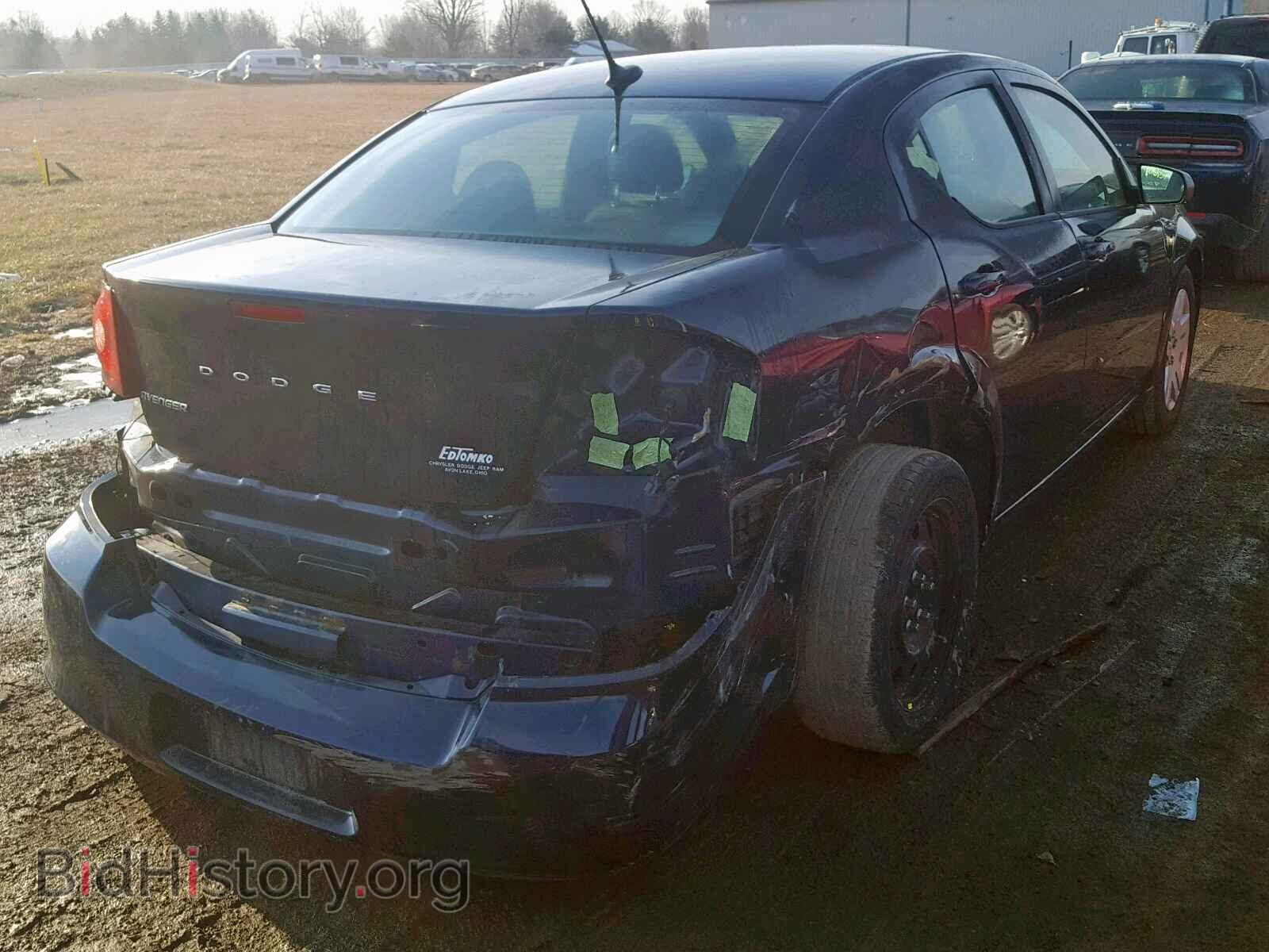 2014 DODGE AVENGER - VIN: 1C3CDZAB1EN129627 - Фото 4