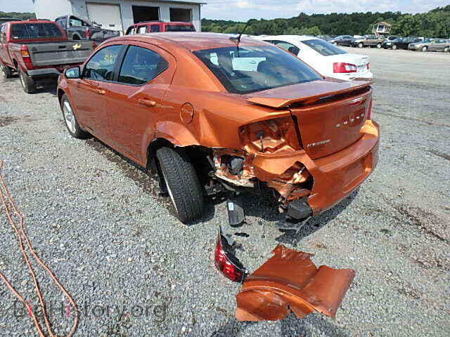 2011 DODGE AVENGER - VIN: 1B3BD1FB6BN621844 - Фото 3
