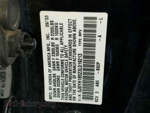 2003 HONDA ELEMENT - VIN: 5J6YH18523L019213 - Фото 10