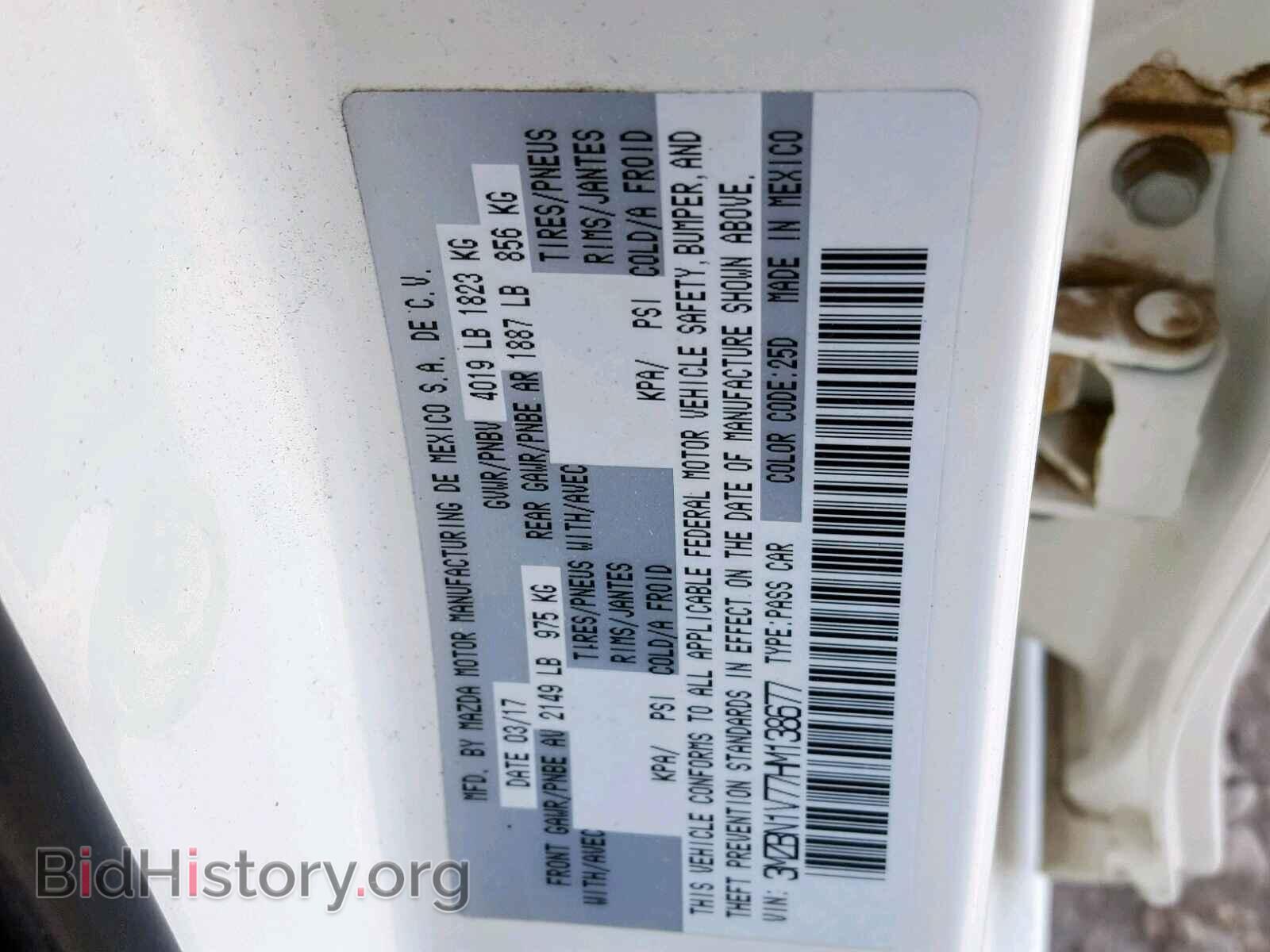 2017 MAZDA 3 - VIN: 3MZBN1V77HM138677 - Photo 10