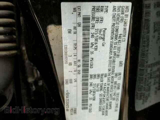 2014 FORD FOCUS - VIN: 1FADP3K22EL138308 - Фото 10