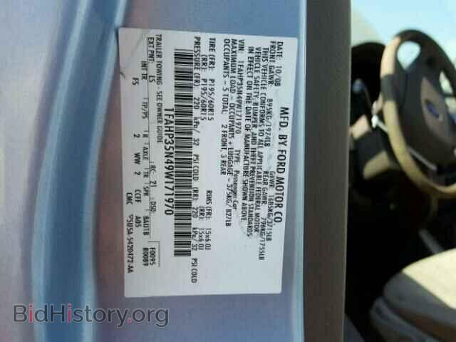 2009 FORD FOCUS - VIN: 1FAHP35N49W171970 - Фото 10