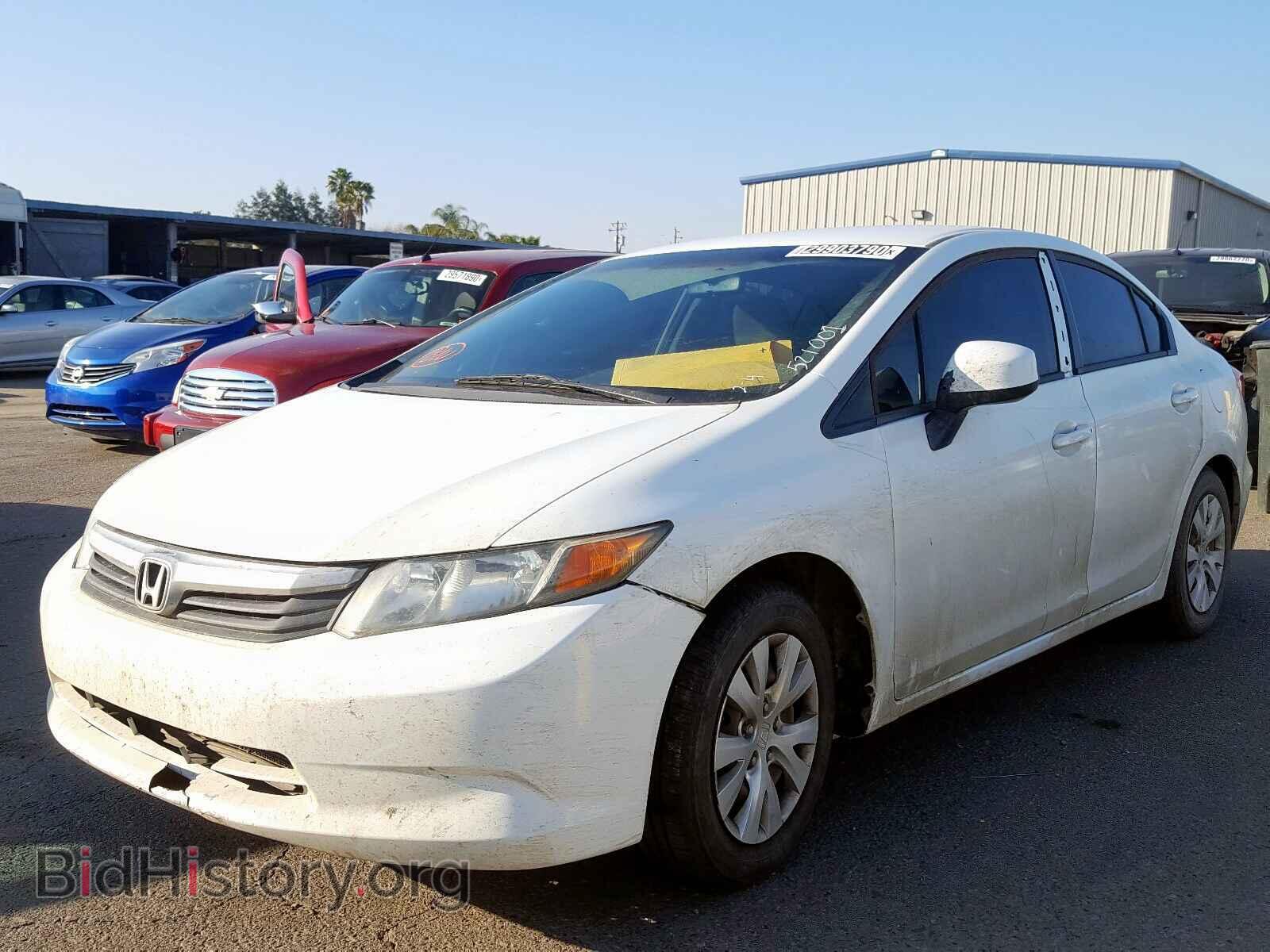 2012 HONDA CIVIC - VIN: 2HGFB2F52CH521001 - Фото 2