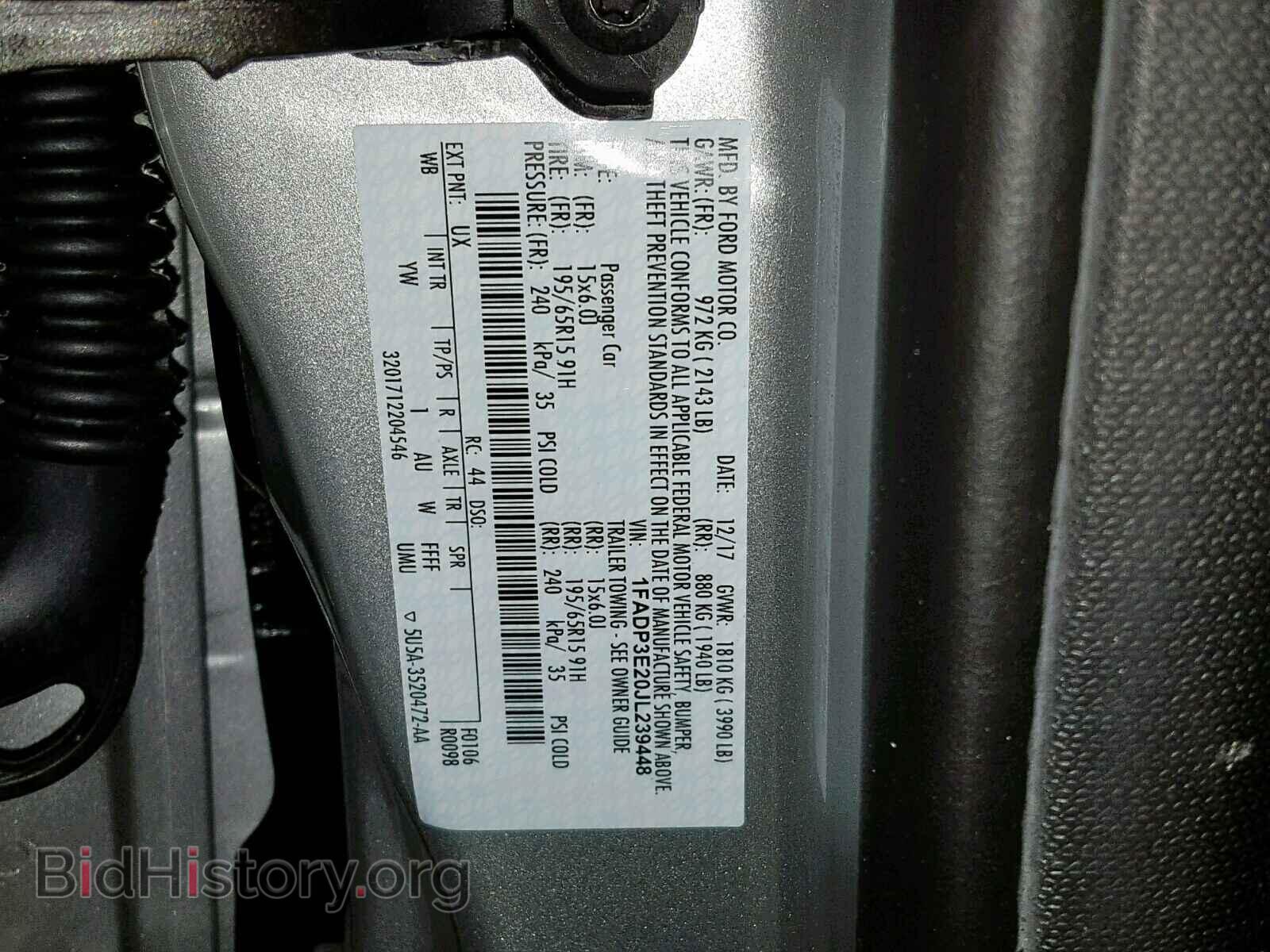 2018 FORD FOCUS - VIN: 1FADP3E20JL239448 - Photo 10