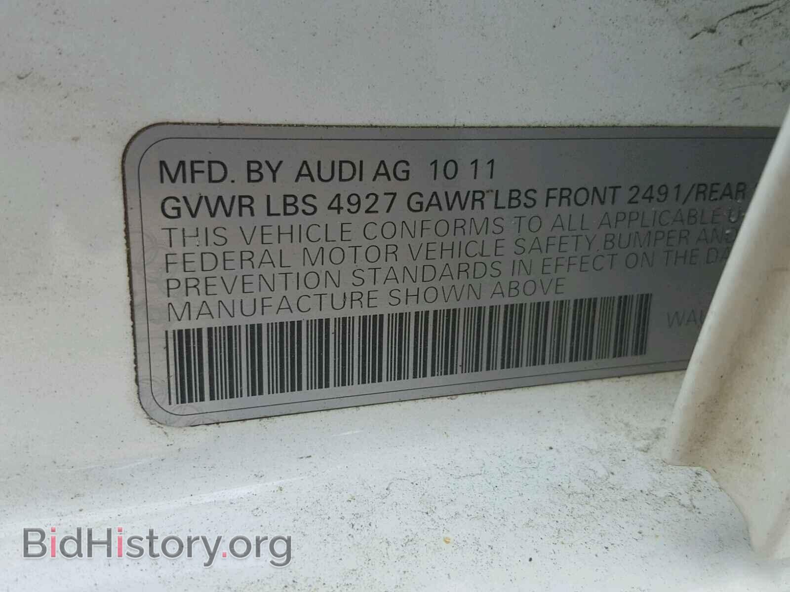 2012 AUDI A4 - VIN: WAUFFAFL6CN012030 - Photo 10