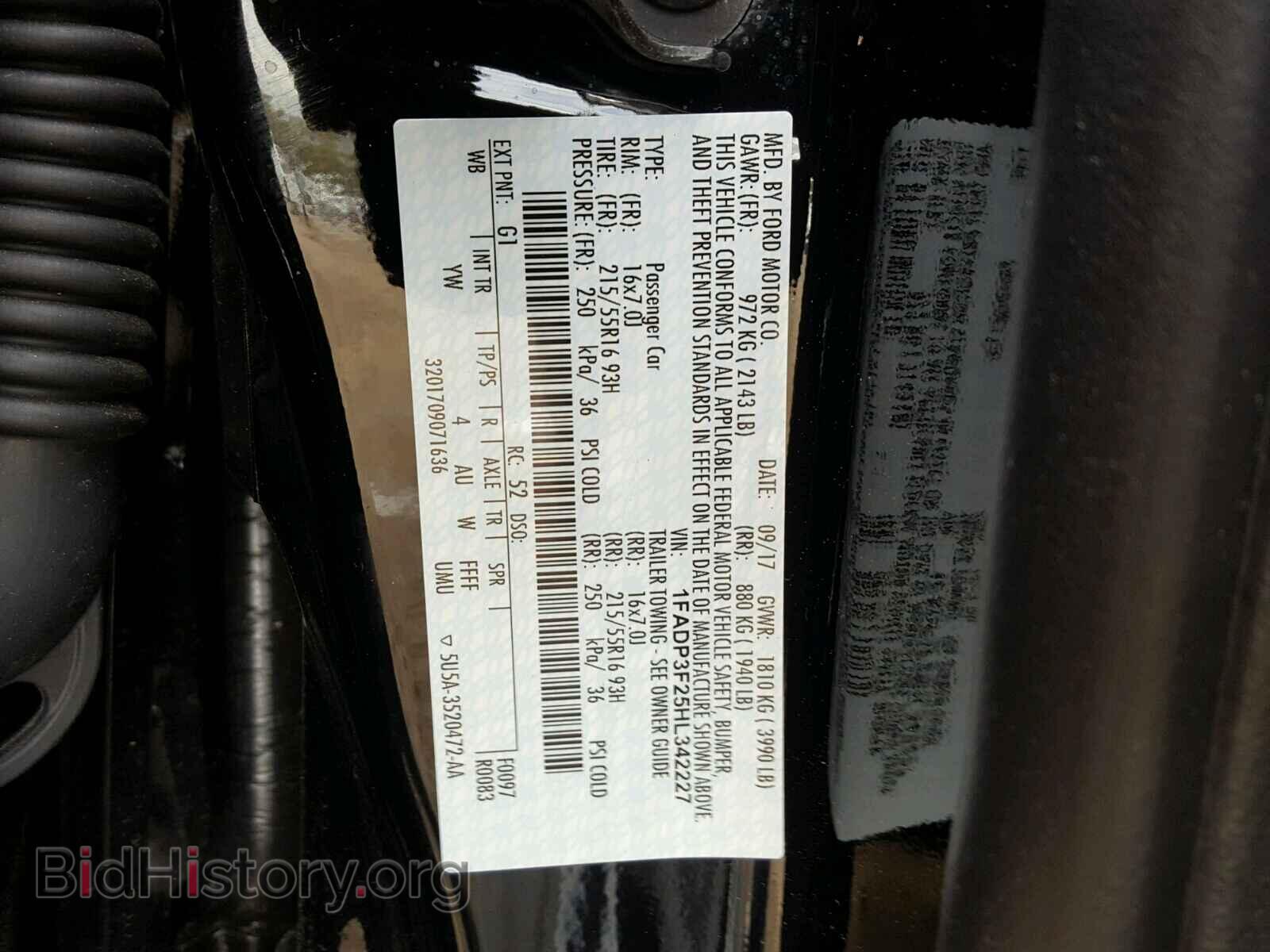 2017 FORD FOCUS - VIN: 1FADP3F25HL342227 - Фото 10