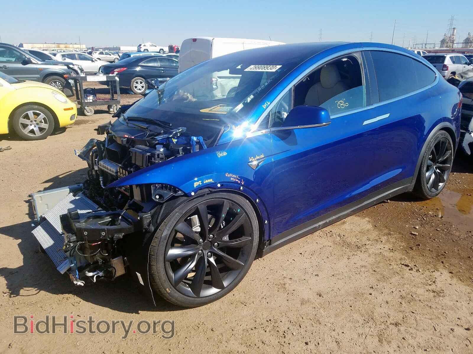 2020 TESLA MODEL X - VIN: 5YJXCBE29LF236051 - Фото 2