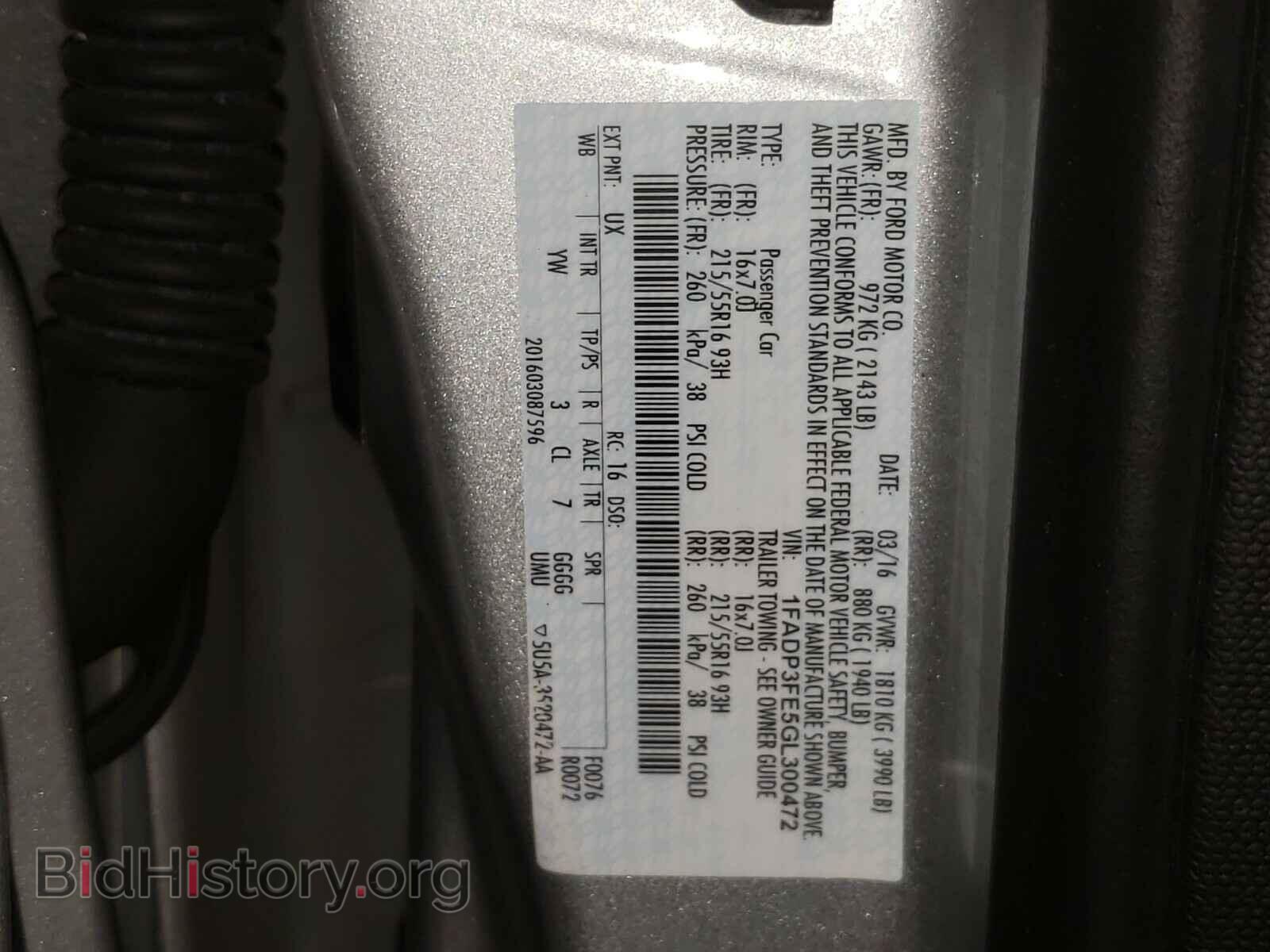 2016 FORD FOCUS - VIN: 1FADP3FE5GL300472 - Photo 10