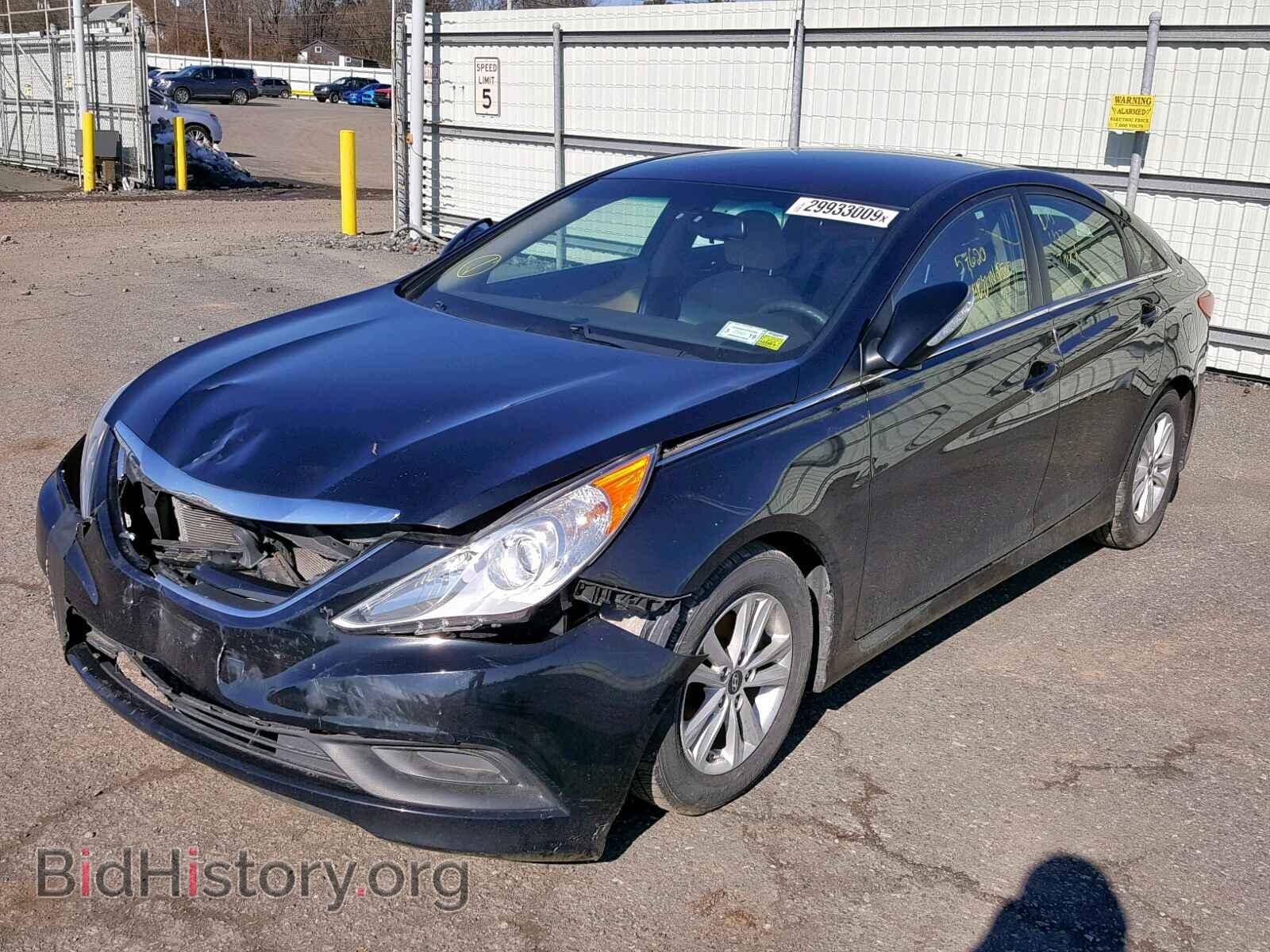 2014 HYUNDAI SONATA - VIN: 5NPEB4AC4EH831737 - Фото 2