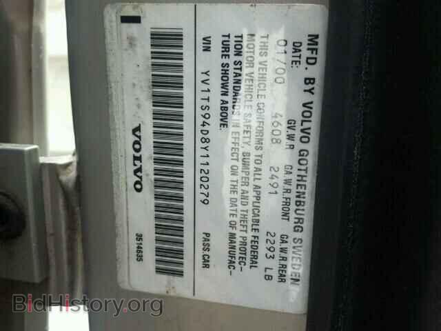 2000 VOLVO S80 - VIN: YV1TS94D8Y1120279 - Фото 10