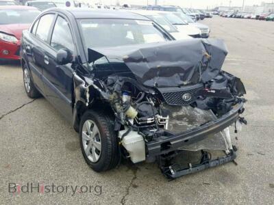 2008 Kia RIO BASE, черный — VIN KNADE123786362011, Copart