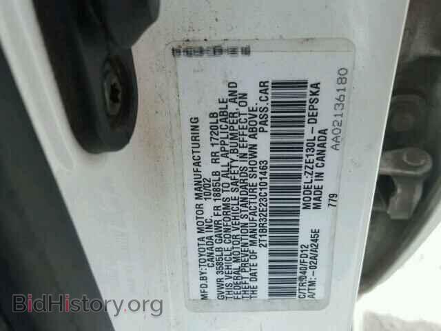 2003 TOYOTA COROLLA - VIN: 2T1BR32E23C101463 - Фото 10