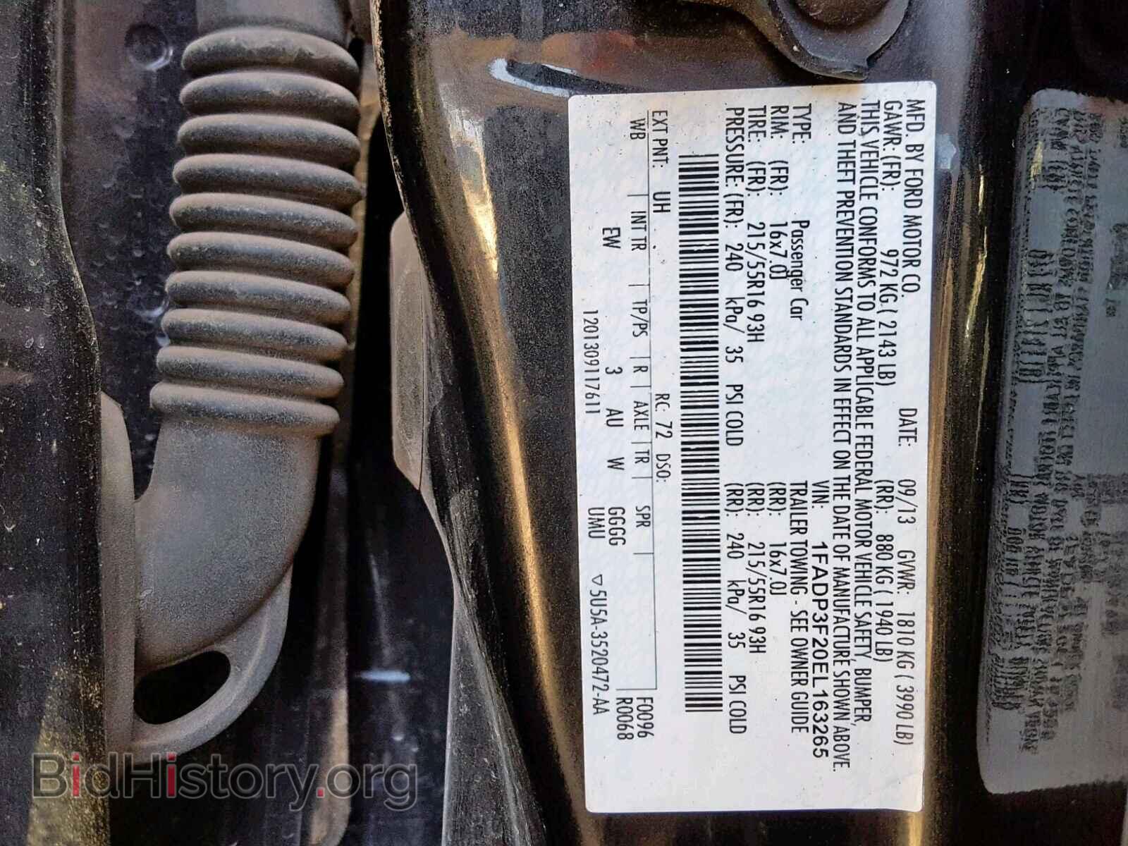 2014 FORD FOCUS SE - VIN: 1FADP3F20EL163265 - Фото 10