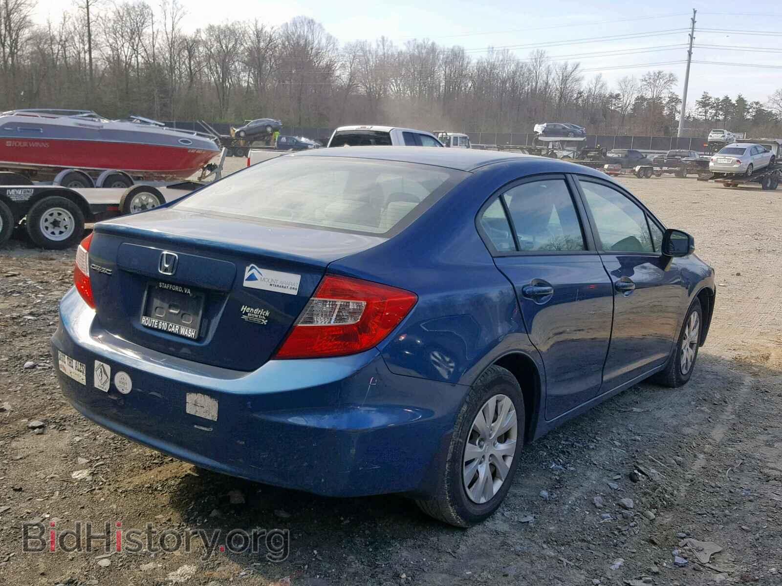 2012 HONDA CIVIC LX - VIN: 19XFB2F58CE031821 - Фото 4