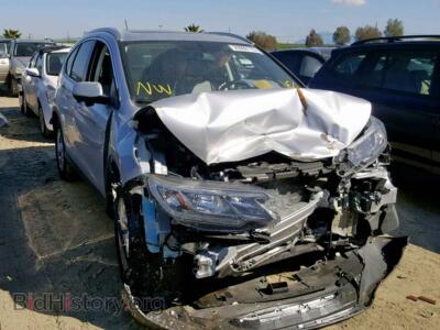 2016 Honda CR-V EXL, серебристый — VIN 2HKRM3H7XGH549717, Copart