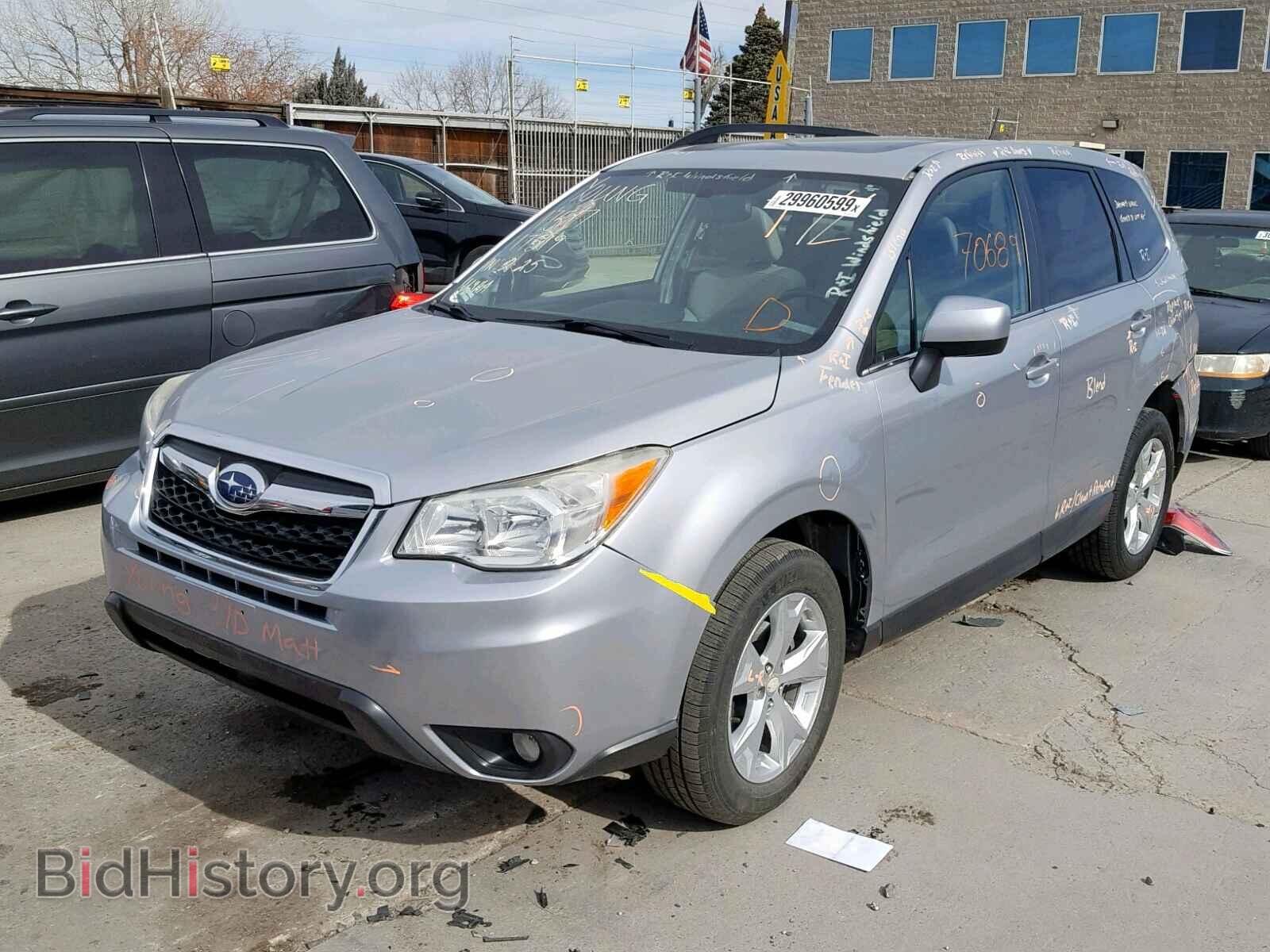 2014 SUBARU FORESTER - VIN: JF2SJAHCXEH416710 - Фото 2