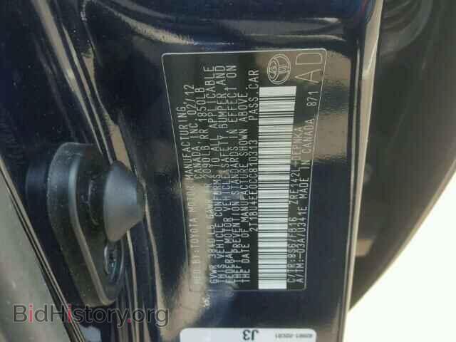 2012 TOYOTA COROLLA - VIN: 2T1BU4EE0CC810313 - Фото 10