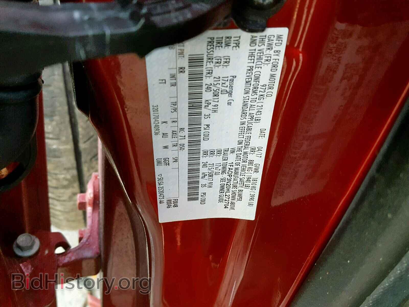 2017 FORD FOCUS - VIN: 1FADP3N20HL272704 - Фото 10