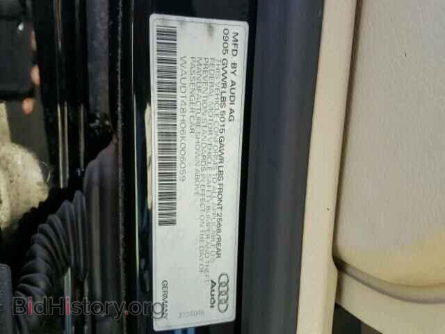 2006 AUDI A4 - VIN: WAUDT48H06K006059 - Фото 10
