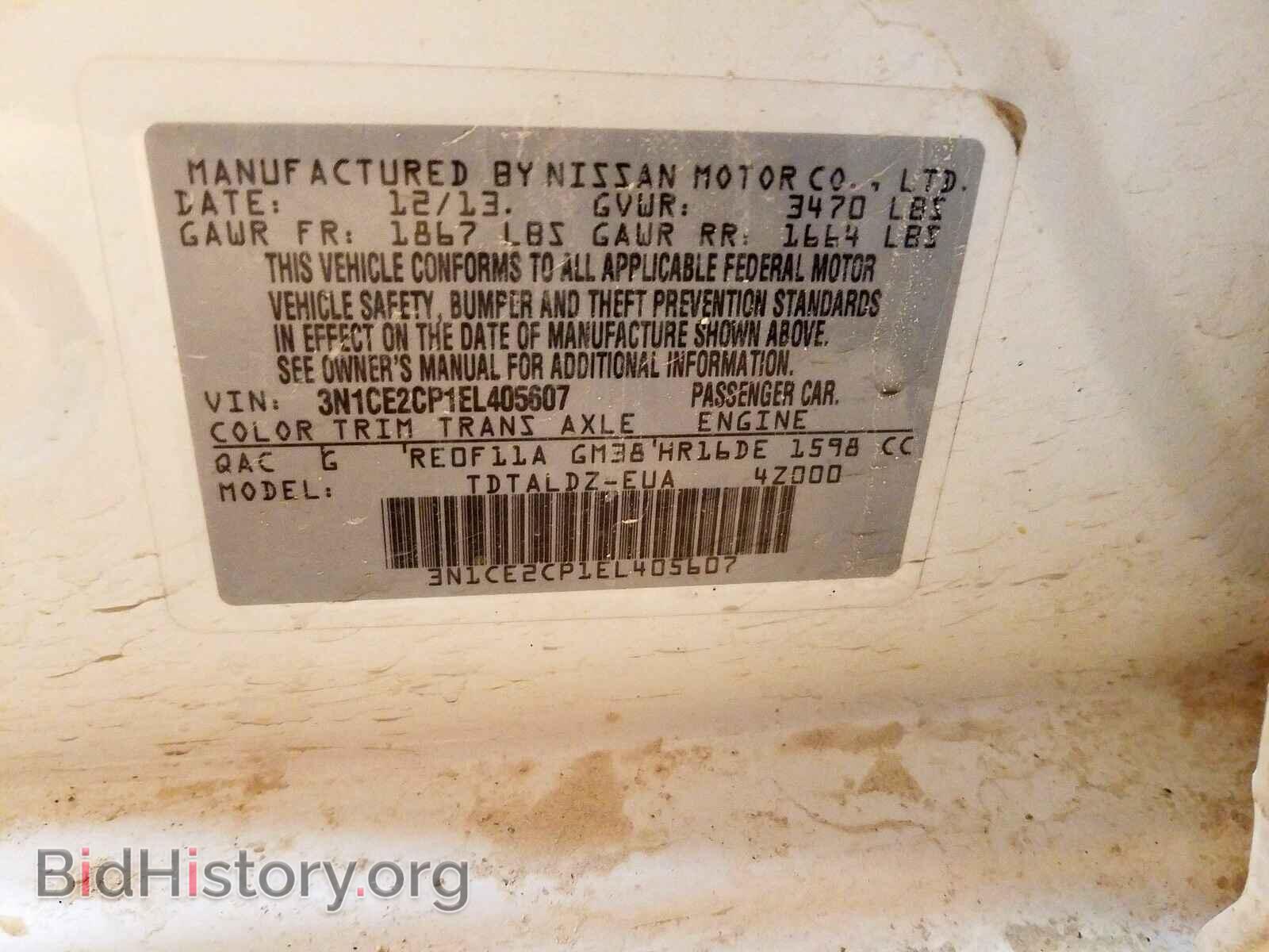 2014 NISSAN VERSA - VIN: 3N1CE2CP1EL405607 - Photo 10
