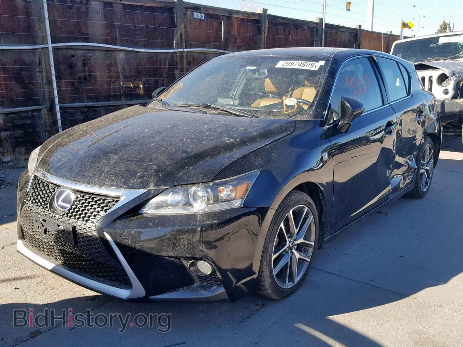 2014 LEXUS CT 200 - VIN: JTHKD5BH6E2199319 - Фото 2