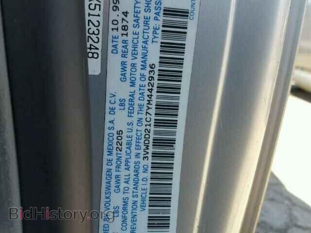 2000 VOLKSWAGEN BEETLE - VIN: 3VWDD21C7YM442936 - Фото 10