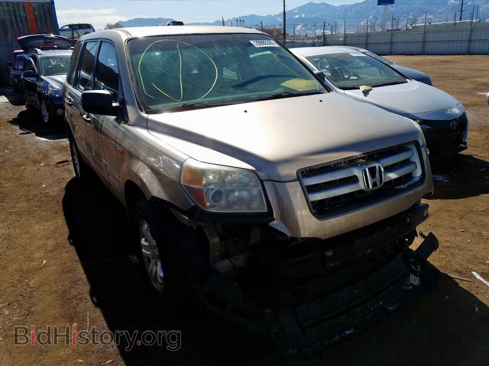 Photo 5FNYF28146B014603 - HONDA PILOT 2006