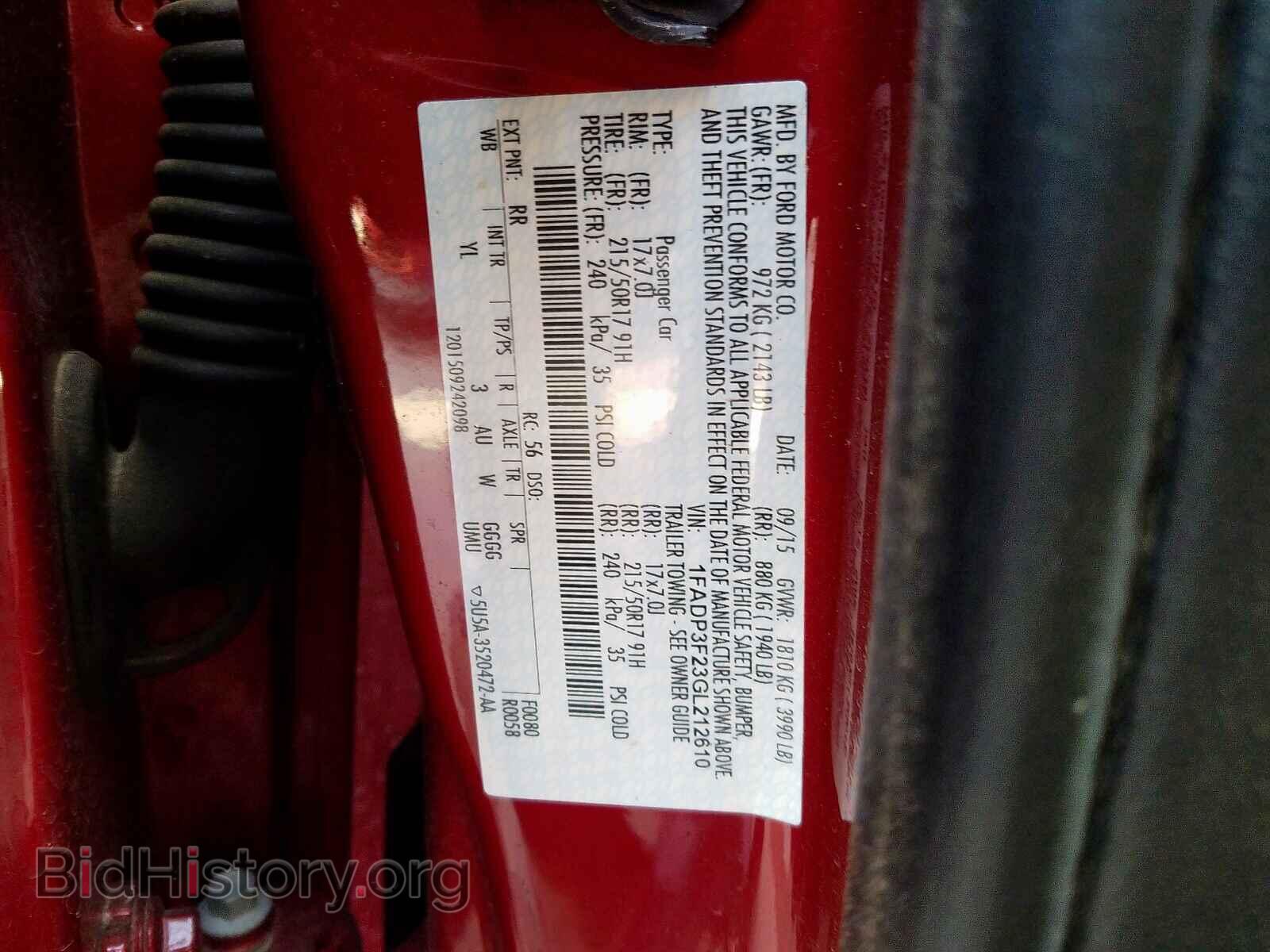 2016 FORD FOCUS - VIN: 1FADP3F23GL212610 - Photo 10
