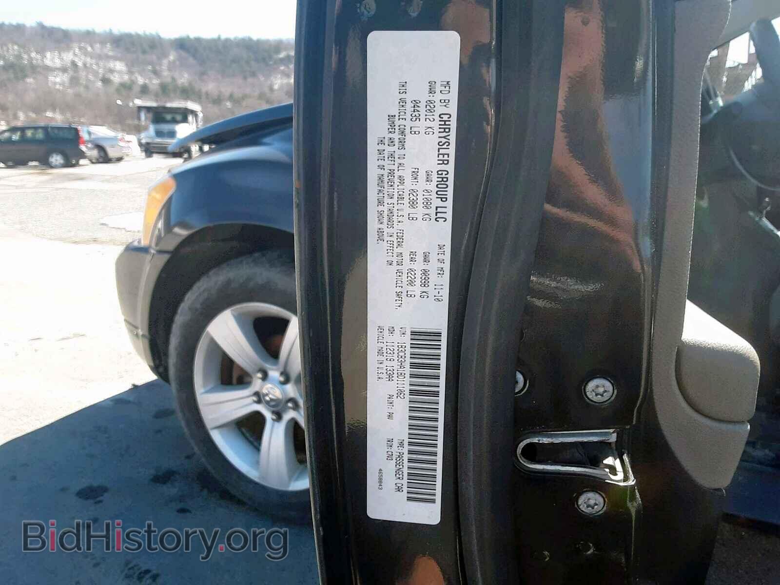 2011 DODGE CALIBER - VIN: 1B3CB3HA1BD111062 - Photo 10