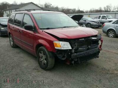 2008 Dodge CARAVAN Grand Cara, красный — VIN 2D8HN44H28R719782, Copart