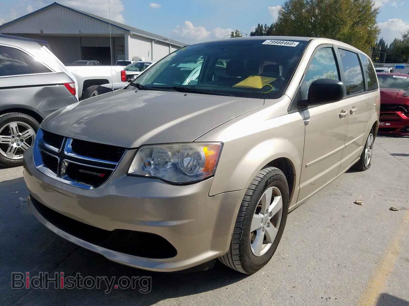 2013 DODGE CARAVAN - VIN: 2C4RDGBG3DR617919 - Фото 2