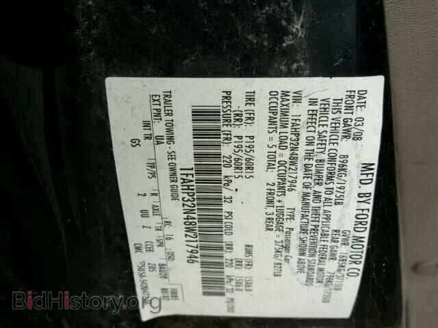 2008 FORD FOCUS - VIN: 1FAHP32N48W217946 - Фото 10