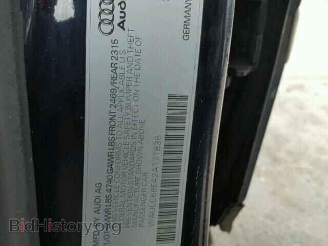 2002 AUDI A4 - VIN: WAULC68E42A171836 - Photo 10