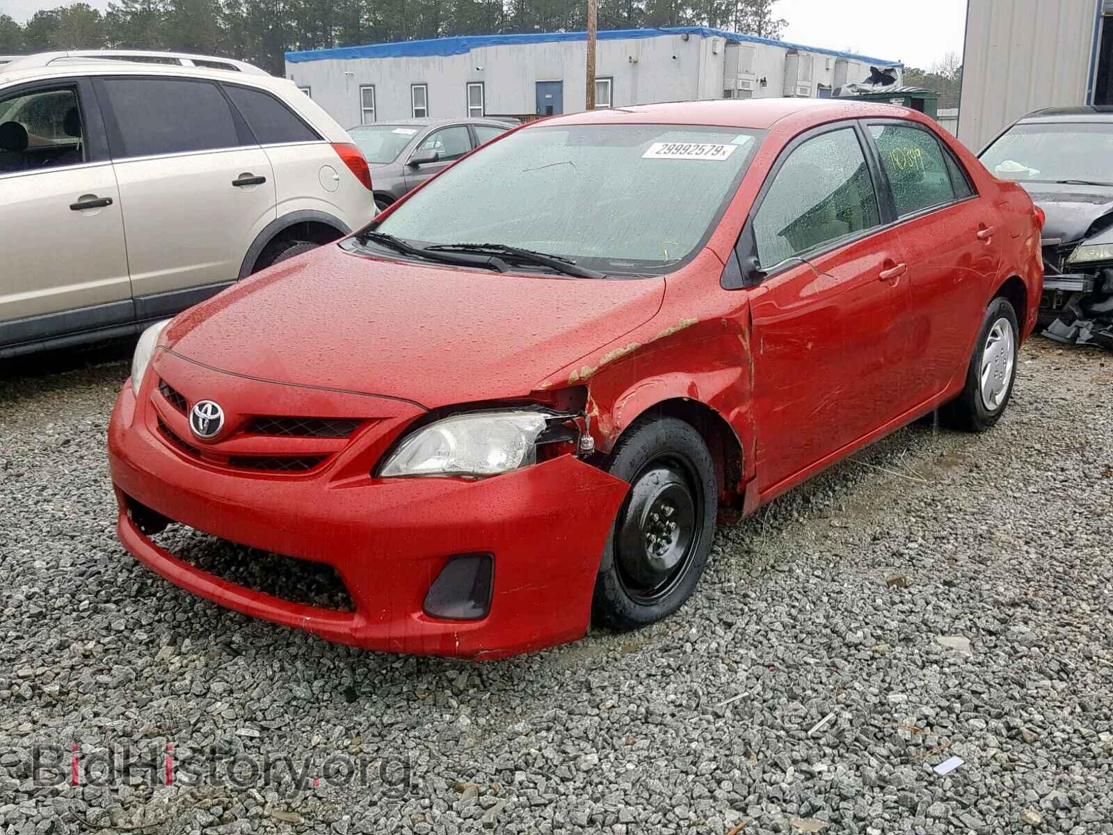 2011 TOYOTA COROLLA BA - VIN: 2T1BU4EE6BC569372 - Фото 2