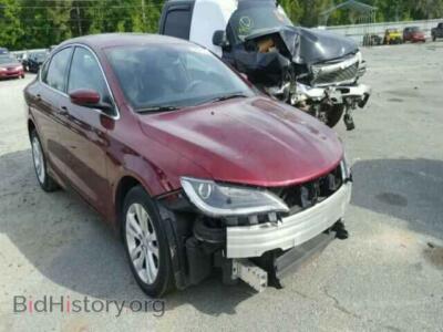 2015 Chrysler 200 200 Limite, красный — VIN 1C3CCCAB9FN690336, Copart
