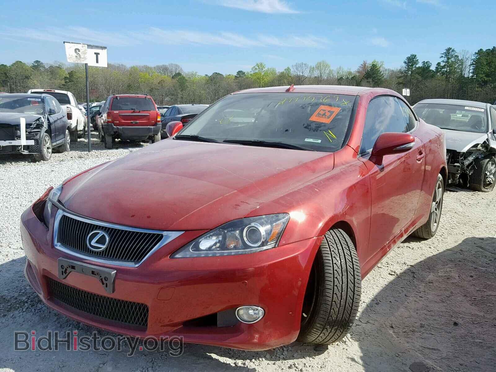 2011 LEXUS IS - VIN: JTHFE2C26B2505292 - Фото 2