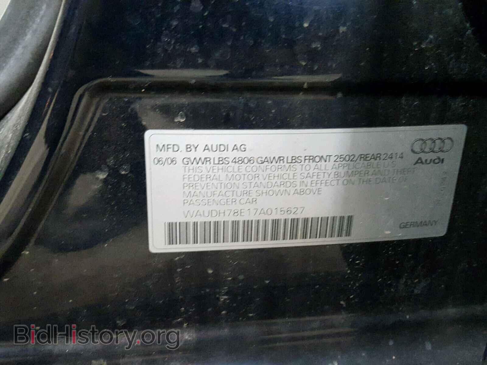 2007 AUDI A4 - VIN: WAUDH78E17A015627 - Photo 10