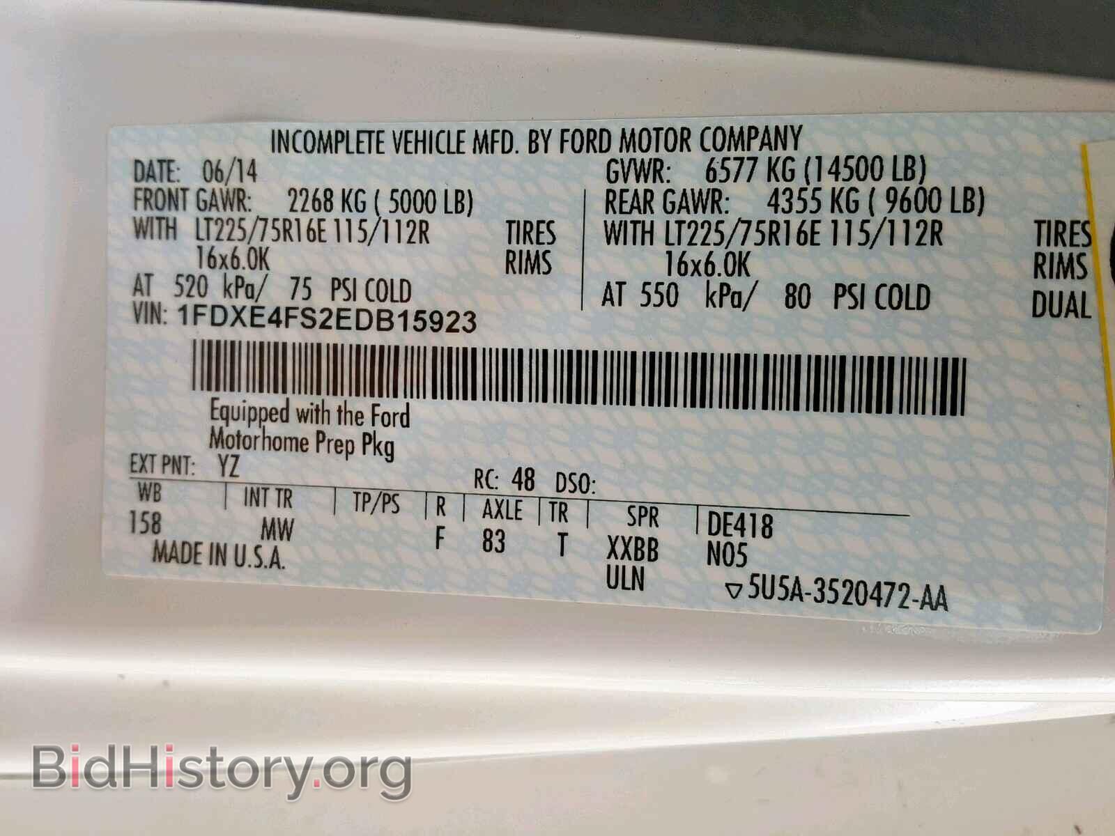 2014 FORD ECONOLINE - VIN: 1FDXE4FS2EDB15923 - Photo 10