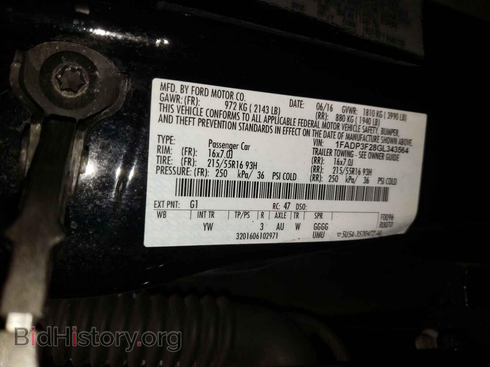 2016 FORD FOCUS - VIN: 1FADP3F28GL343564 - Photo 10